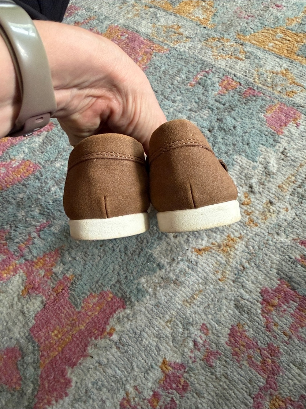 Cat & Jack Alden Slip-On Suede Loafer in Tan - Picture 5 of 5